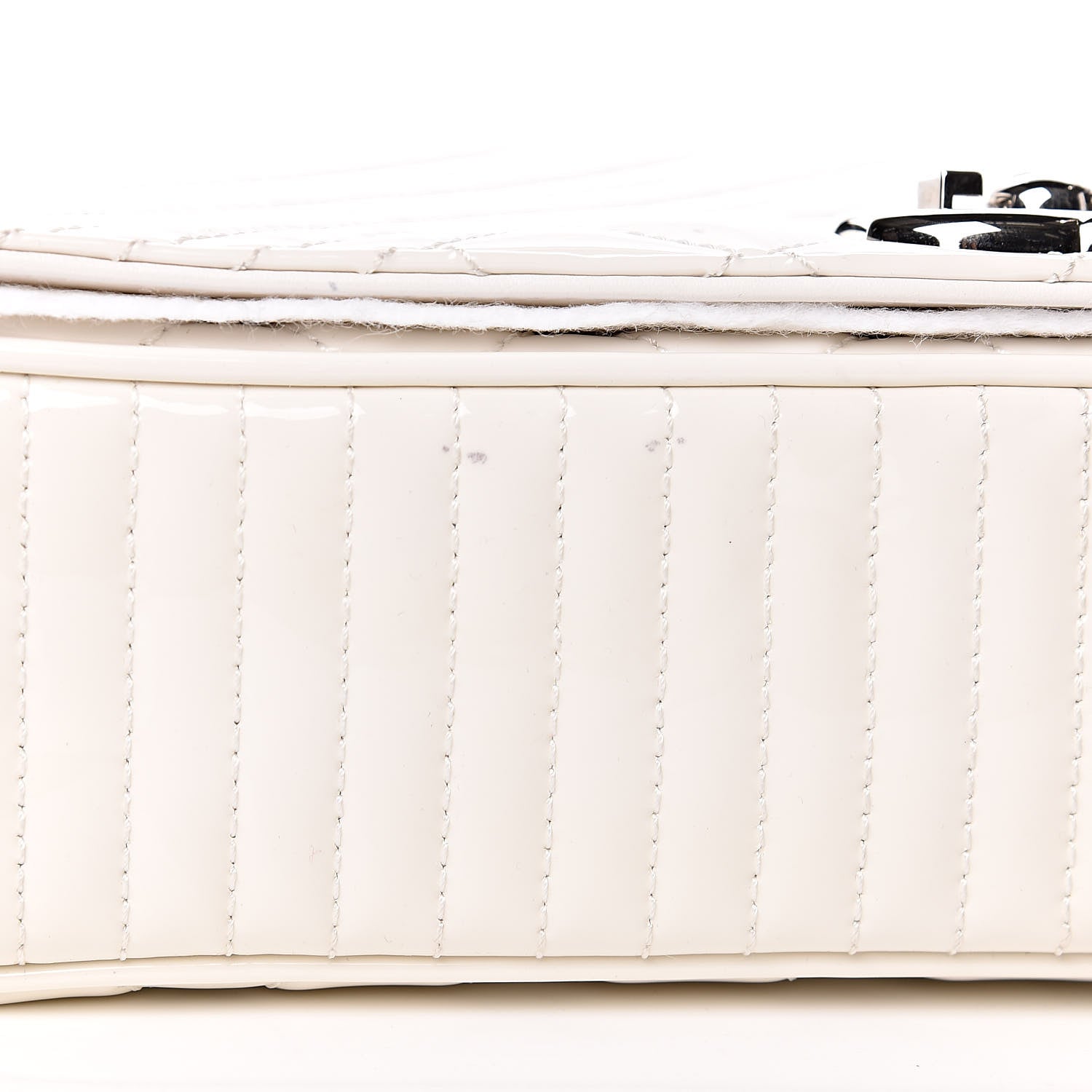 Chanel Glazed Calfskin Quilted Medium Coco Boy Flap White 10 of 11