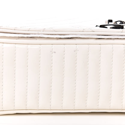 Chanel Glazed Calfskin Quilted Medium Coco Boy Flap White 10 of 11