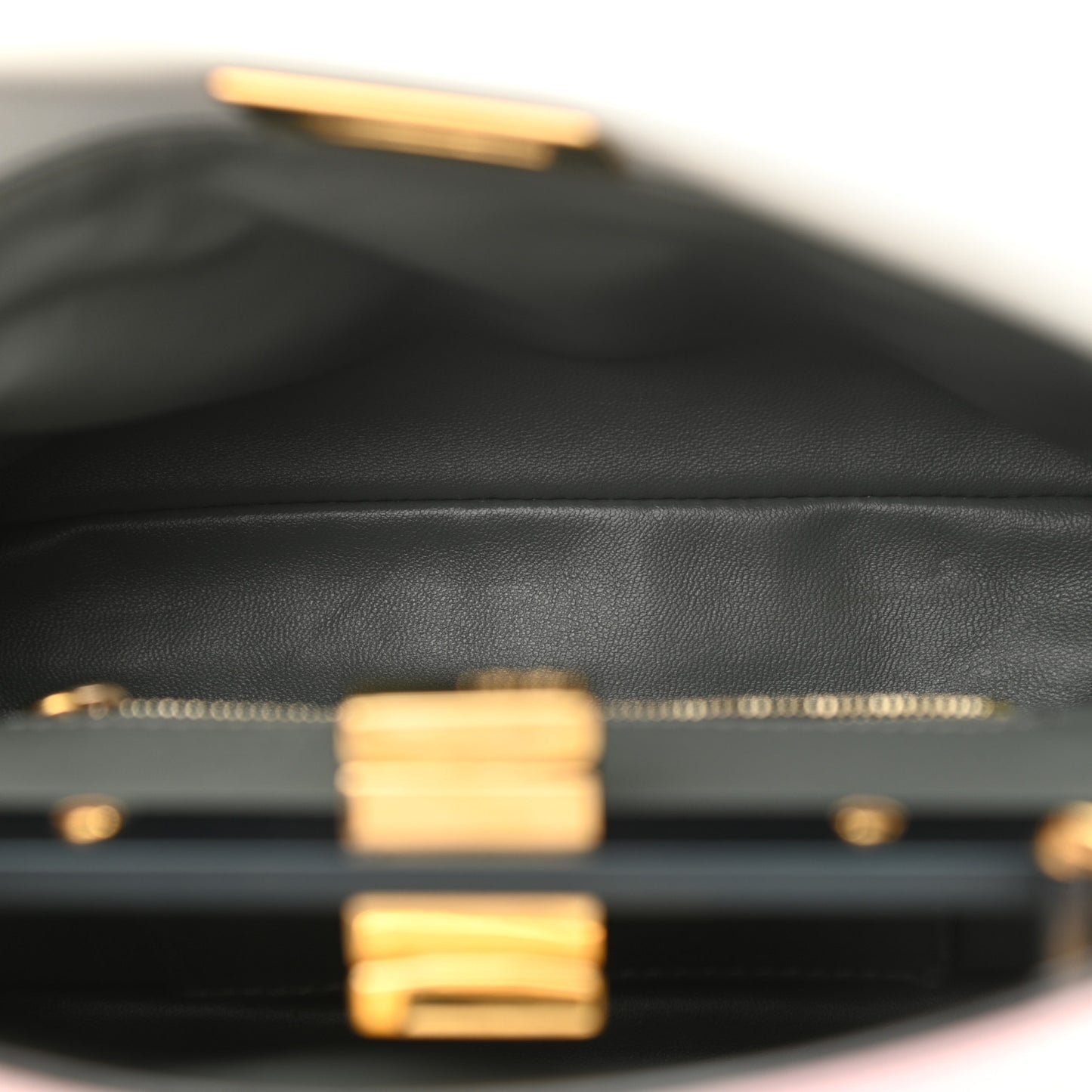 Nappa Colorblock Mini Peekaboo Iconic Satchel Grigio Perla Peonia Alga
