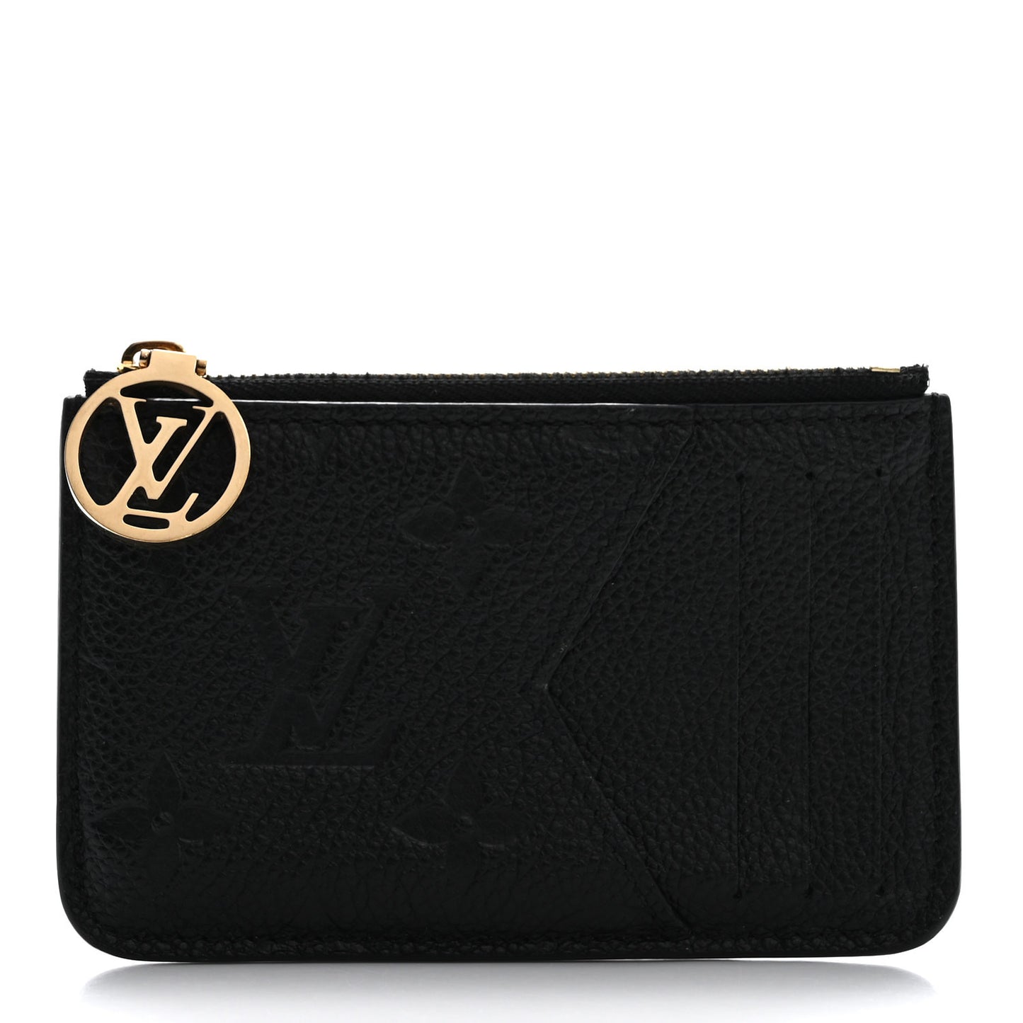 Empreinte Monogram Zipped Romy Card Holder Black