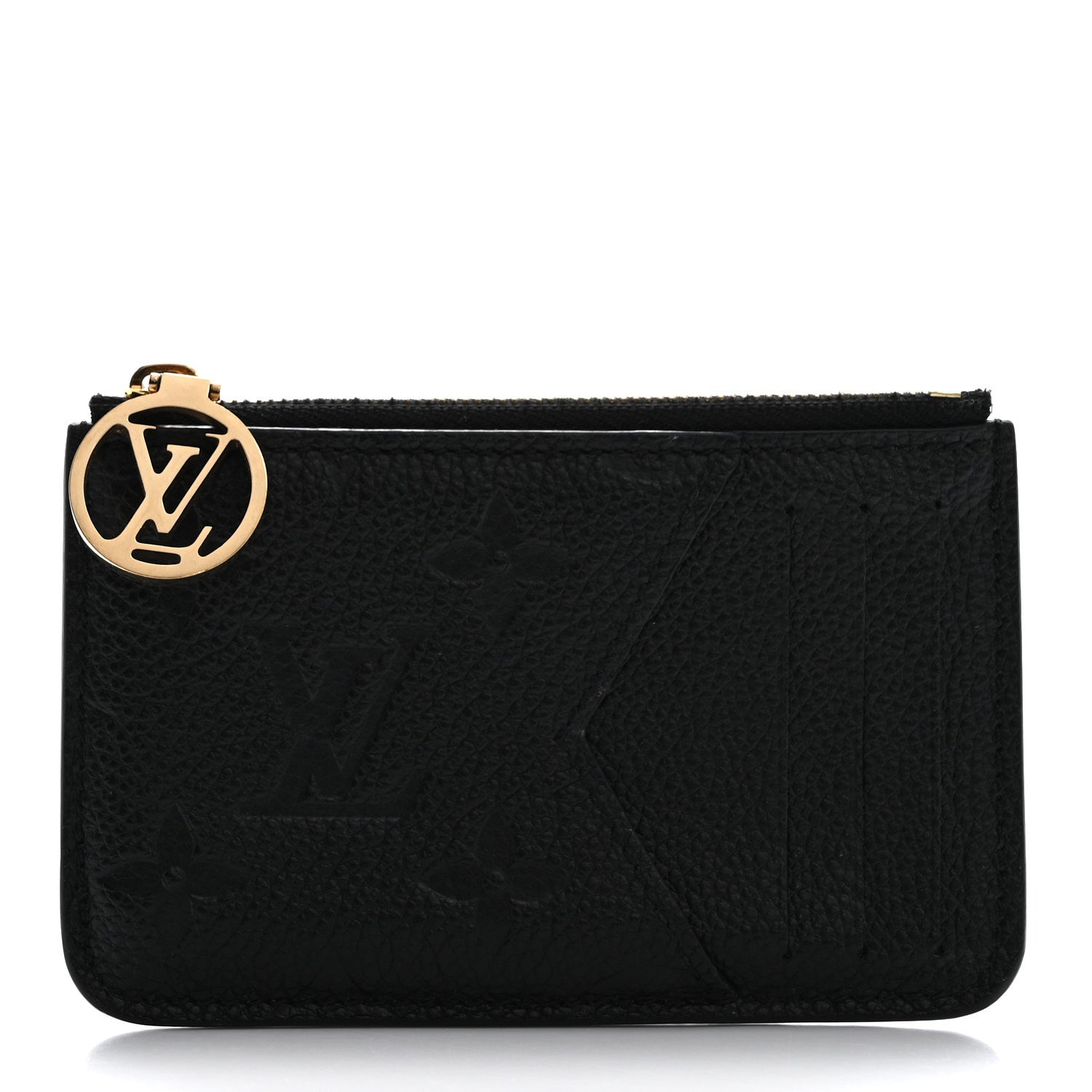 Louis Vuitton Empreinte Monogram Zipped Romy Card Holder Black 1 of 9