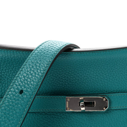 Hermes Taurillon Clemence Jypsiere 28 Bleu Paon 7 of 9