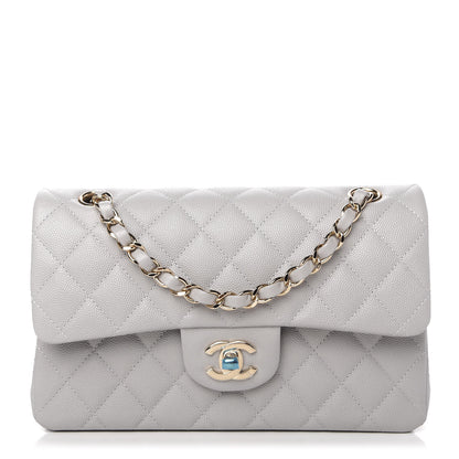 Chanel Caviar Quilted Small Double Flap Grey 1 of 11