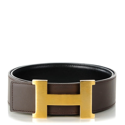 Hermes Box Chamonix 42mm Constance 2 Belt 90 Black Chocolate 1 of 8