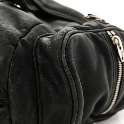 Alexander Wang Lambskin Marti Backpack Bag Washed Black Rhodium Hardware 13 of 14