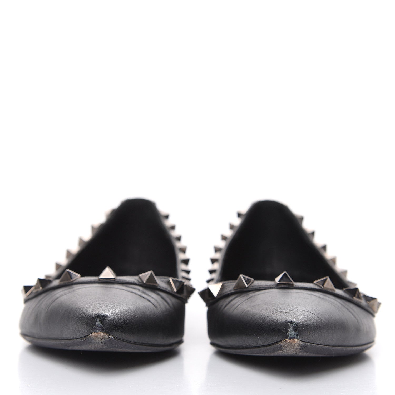 Valentino Garavani Nappa Rockstud Ballerina Flats 36 Black 2 of 13