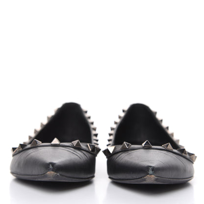 Valentino Garavani Nappa Rockstud Ballerina Flats 36 Black 2 of 13