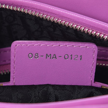 Christian Dior Lambskin Cannage Medium Lady Dior Purple 7 of 7