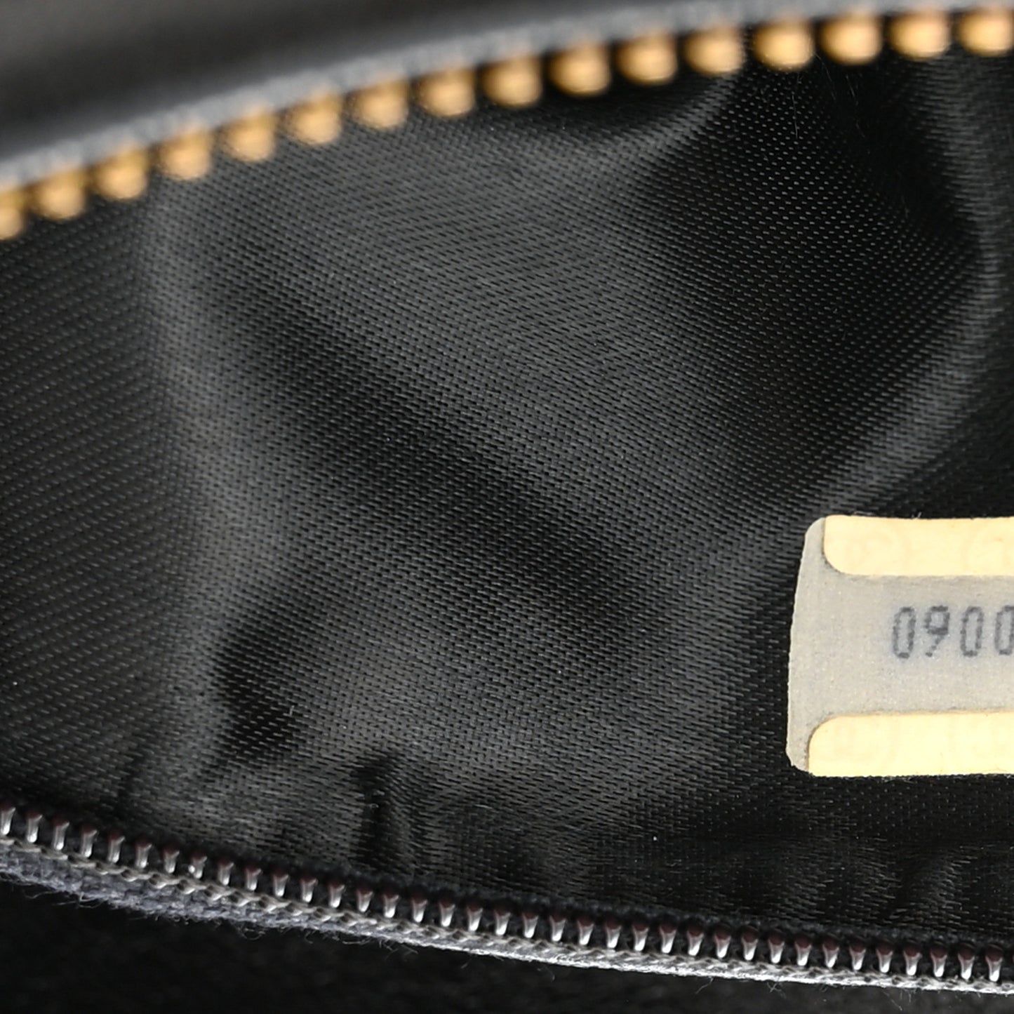 Lambskin Quilted Tassel Camera Case Black