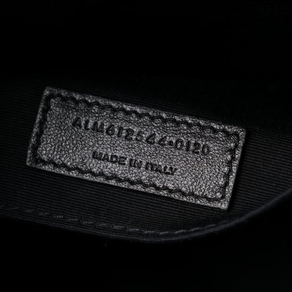 Saint Laurent Calfskin Matelasse Monogram Lou Camera Bag Black 7 of 9