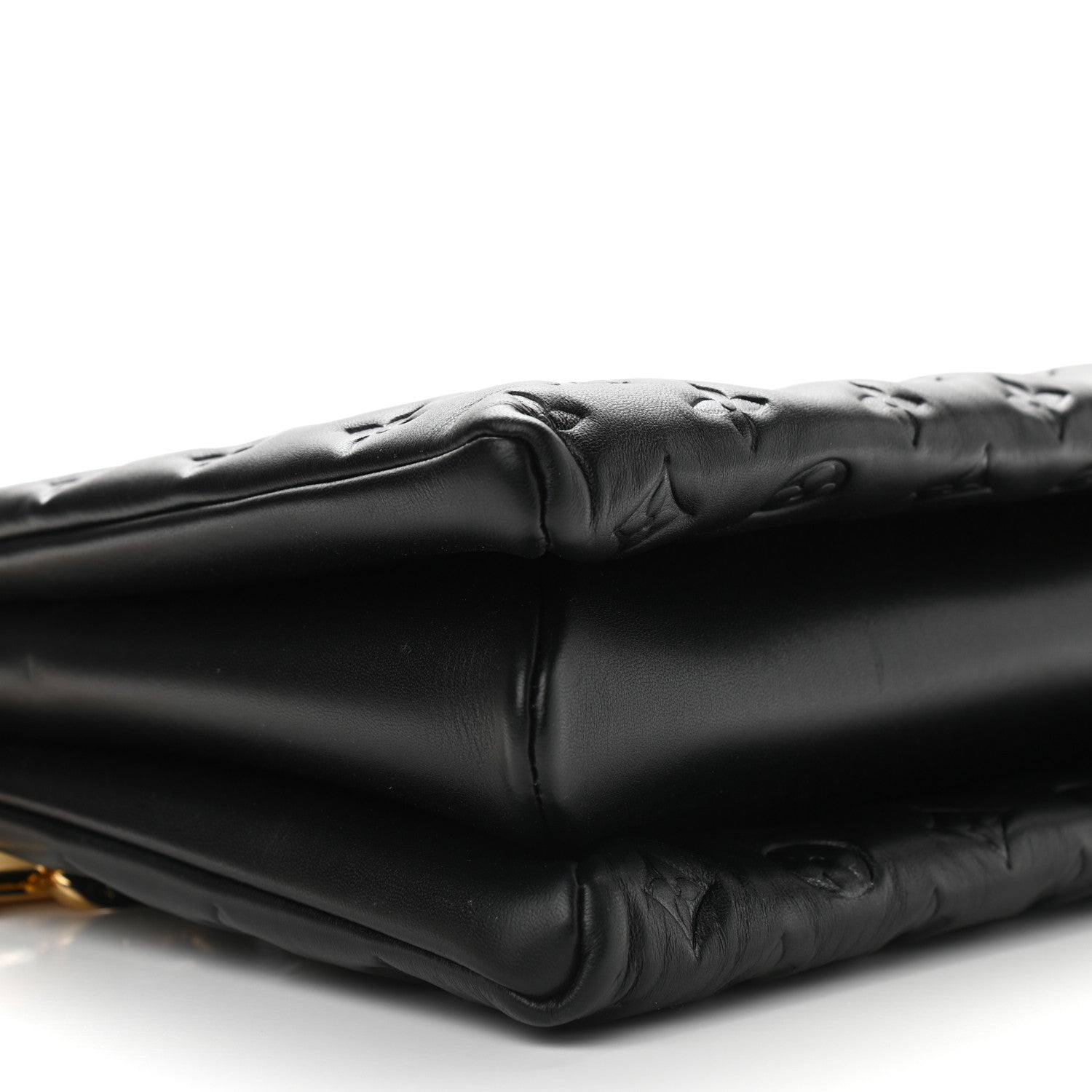 Louis Vuitton Lambskin Embossed Monogram Coussin MM Black 7 of 8