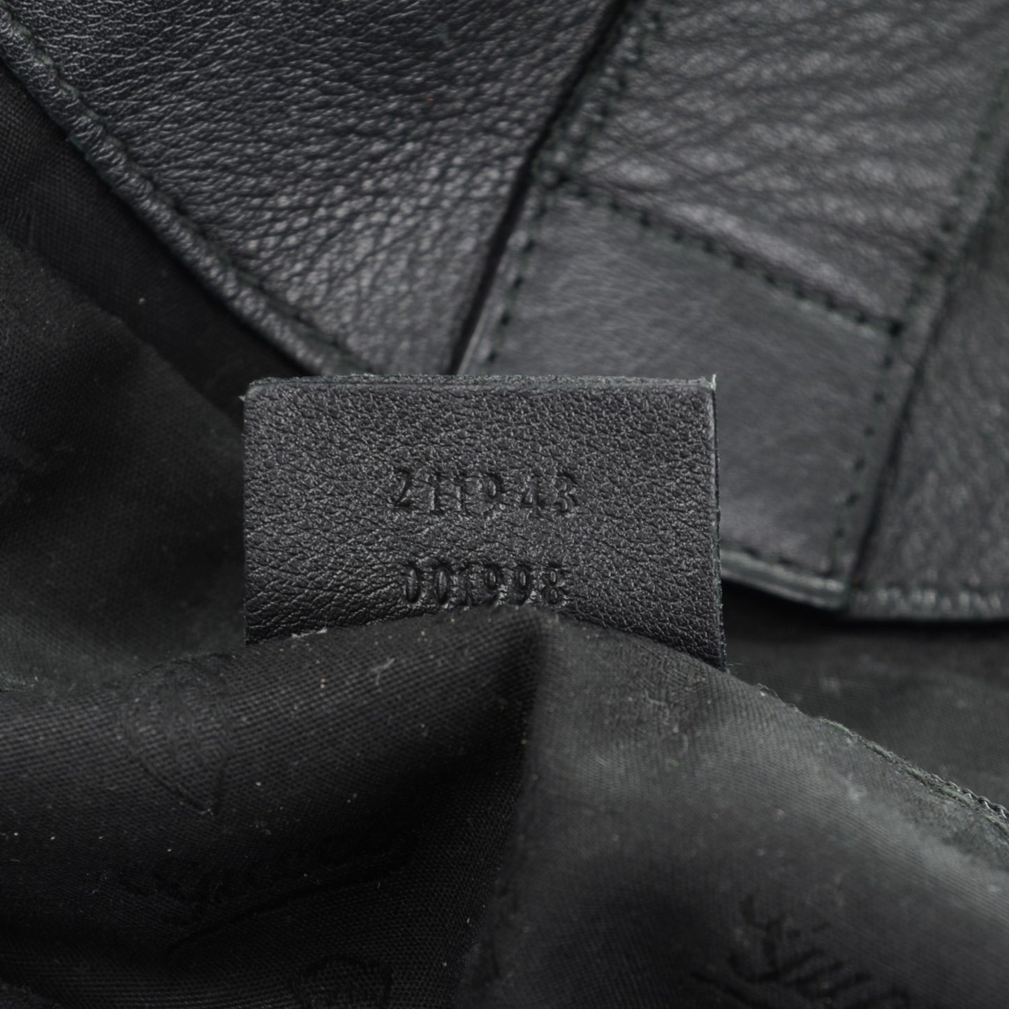Guccissima Large Sukey Tote Black