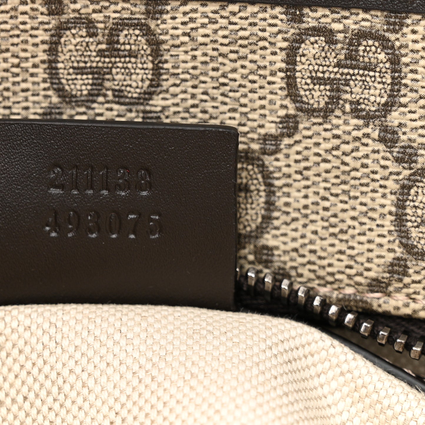 GG Supreme Monogram Small Joy Tote Dark Brown