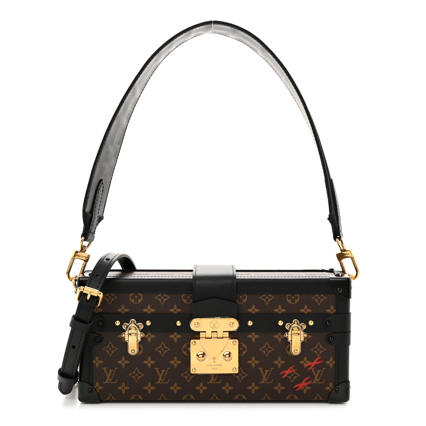 Monogram Petite Malle East West Black