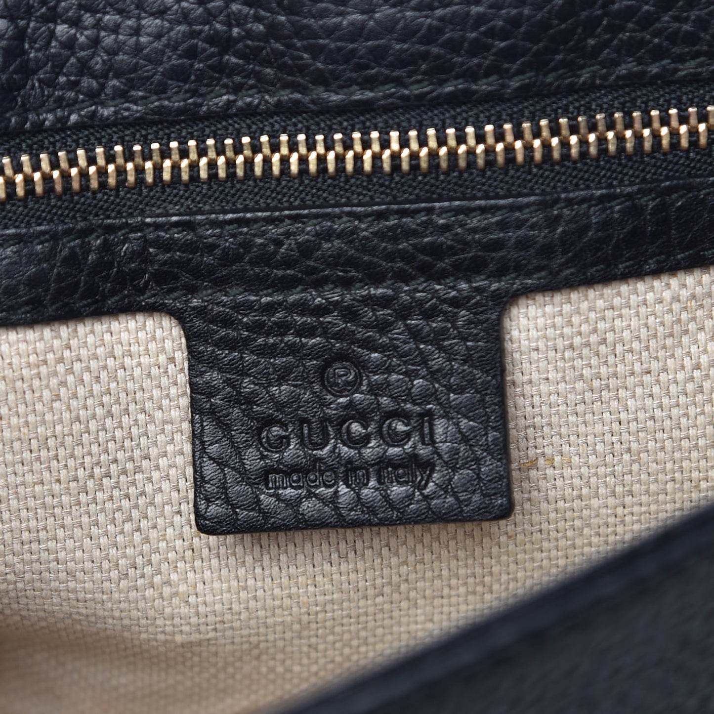 Pebbled Calfskin Medium Soho Flap Crossbody Black