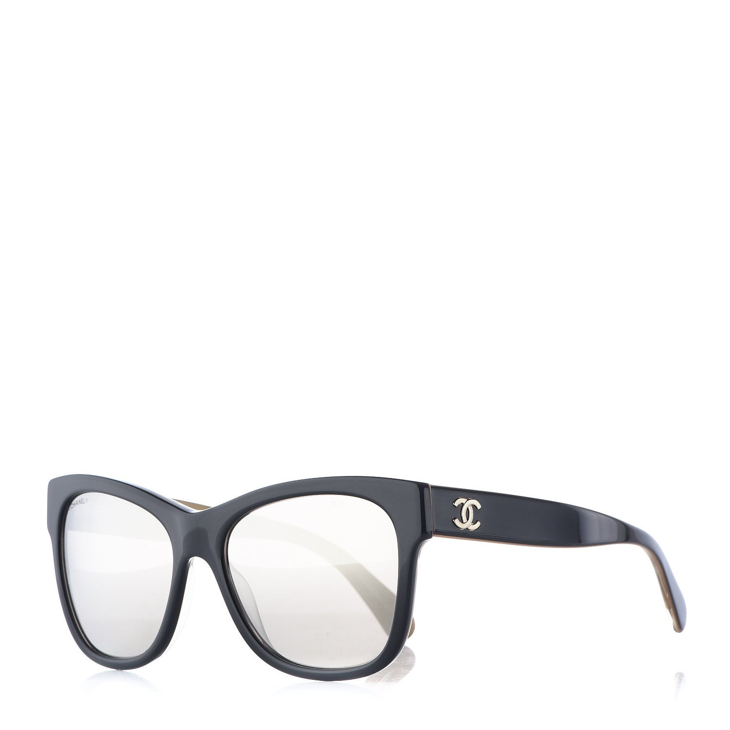 Chanel Polarized Square CC Sunglasses 5380 Black 1 of 10