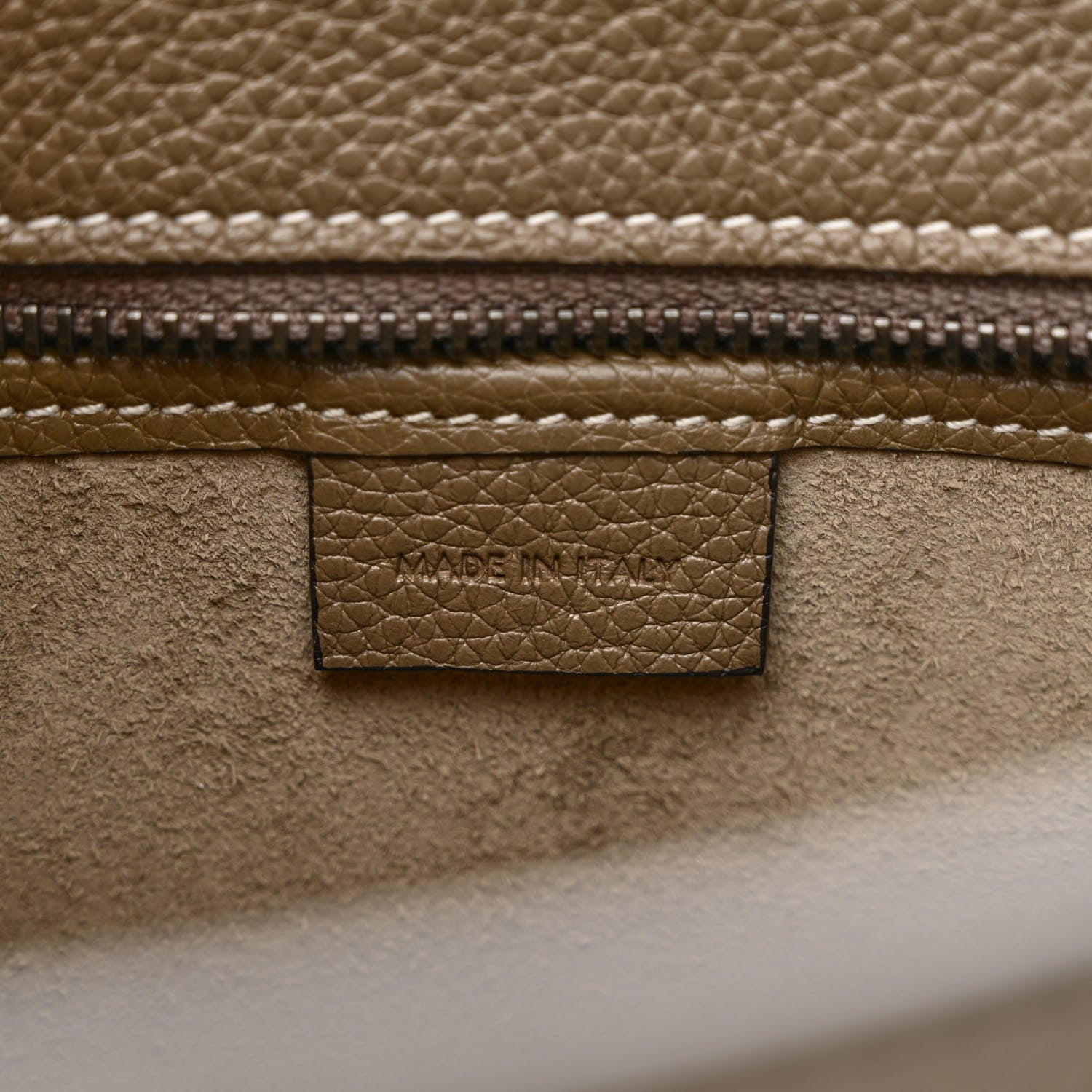 Celine Drummed Calfskin Nano Luggage Souris 6 of 10
