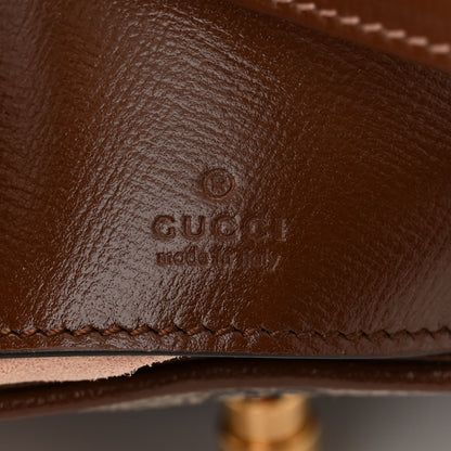 Gucci GG Supreme Monogram Azalea Calfskin Web Mini Jackie 1961 Hobo Beige Ebony Brown Sugar 6 of 11