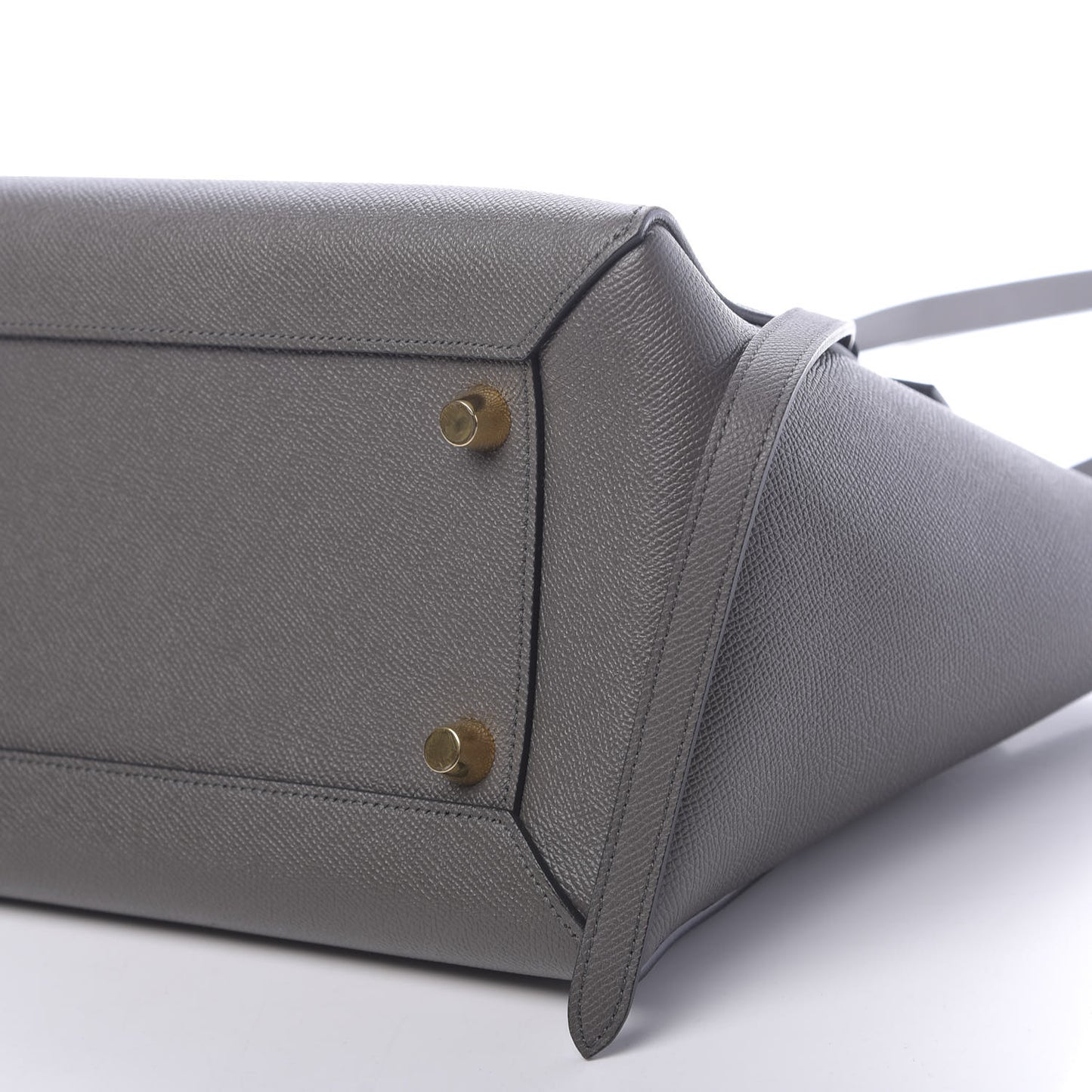Grained Calfskin Mini Belt Bag Grey