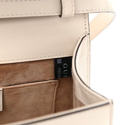 Gucci Calfskin Mini Sylvie Top Handle Bag White 8 of 13