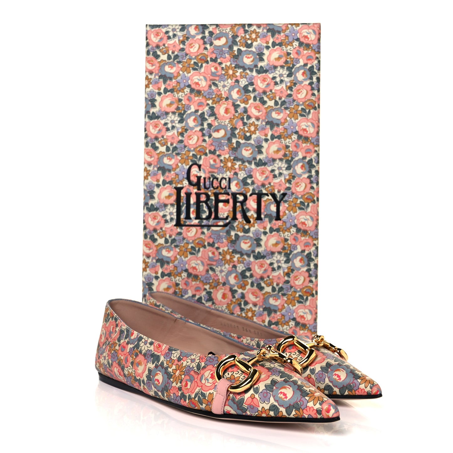 X LIBERTY OF LONDON Nappa Infinity Abbey Deva Horsebit Chain Embellished Flats 36.5 Perfect Pink Ivory