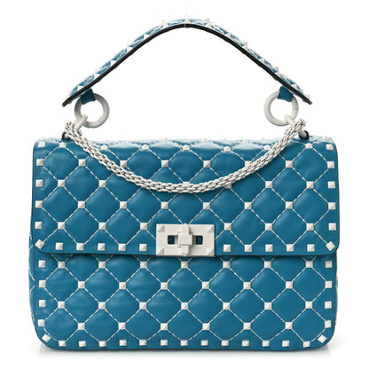 Valentino Garavani Lambskin Medium Free Rockstud Spike Shoulder Bag Cerulean 1 of 9