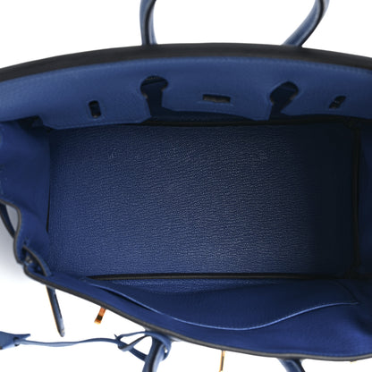 Hermes Togo Birkin 25 Bleu France 5 of 9