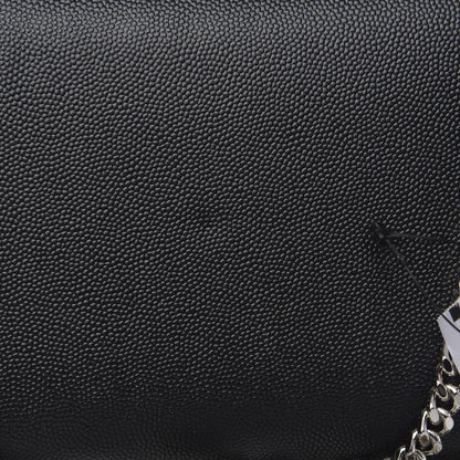 Saint Laurent Grain De Poudre Small Monogram Kate Satchel Black 9 of 9