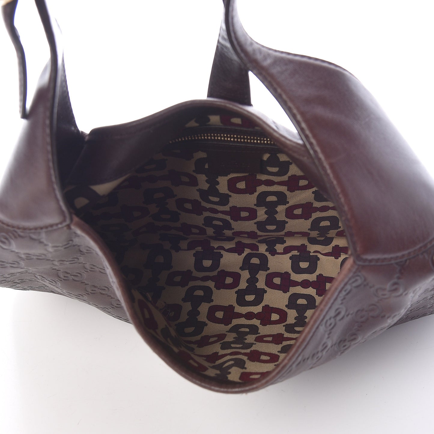 Guccissima Medium Jackie O Bouvier Hobo Chocolate