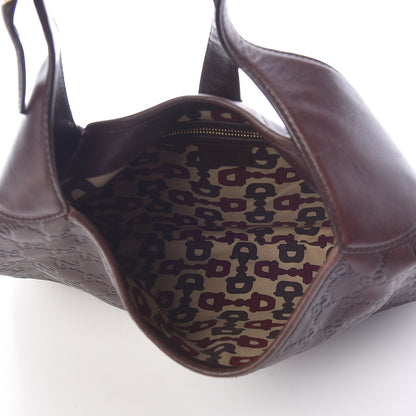 Gucci Guccissima Medium Jackie O Bouvier Hobo Chocolate 5 of 10