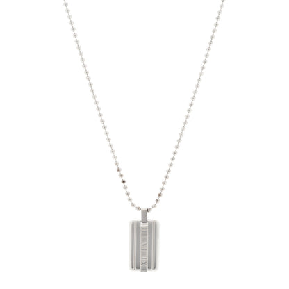 Tiffany Sterling Silver Atlas Dog Tag Necklace 1 of 5