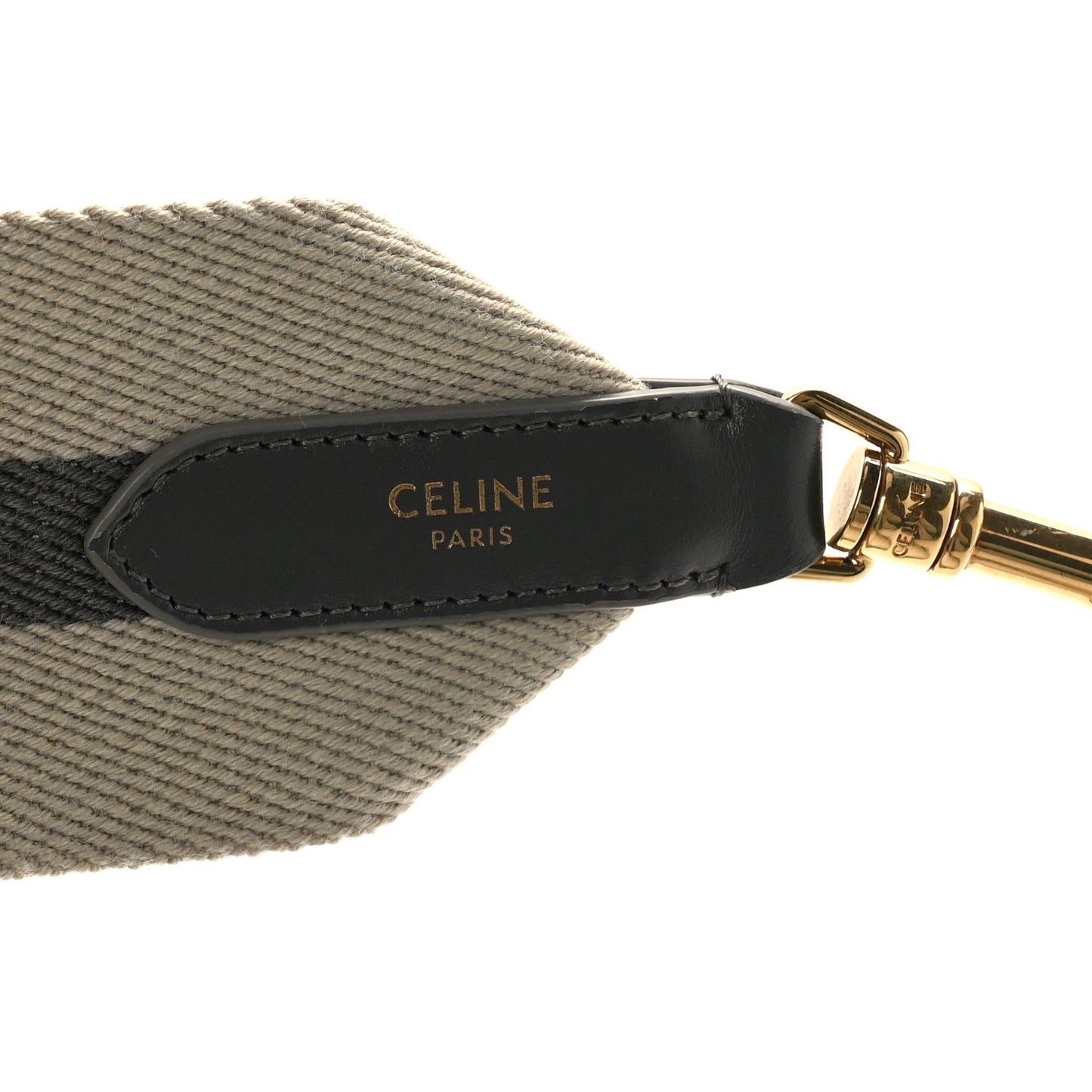 Jacquard Wool Logo Short Strap Natural Grey