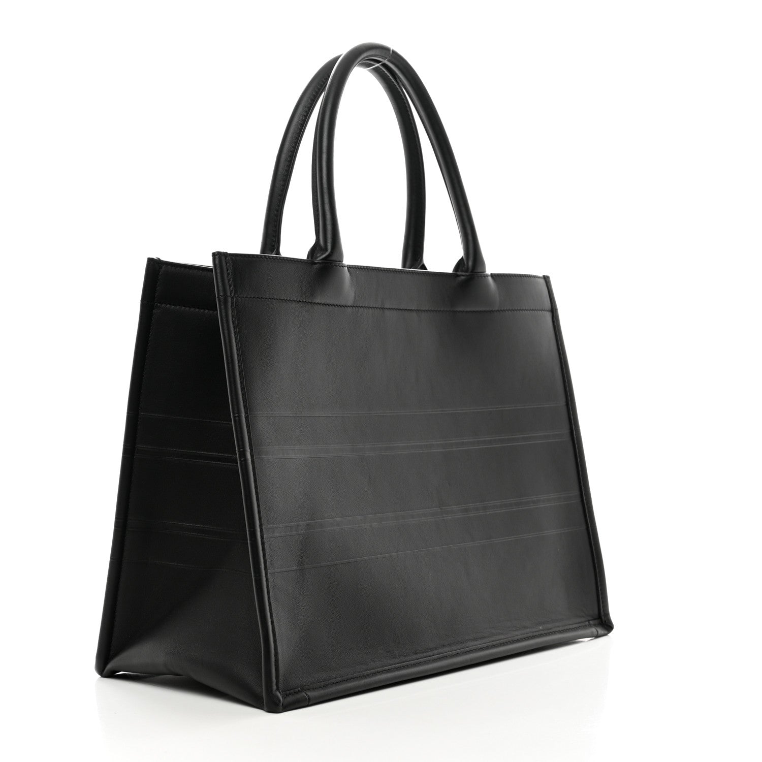 Christian Dior Calfskin Embossed Medium Book Tote Black 3 of 11