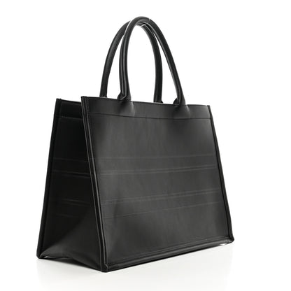 Christian Dior Calfskin Embossed Medium Book Tote Black 3 of 11