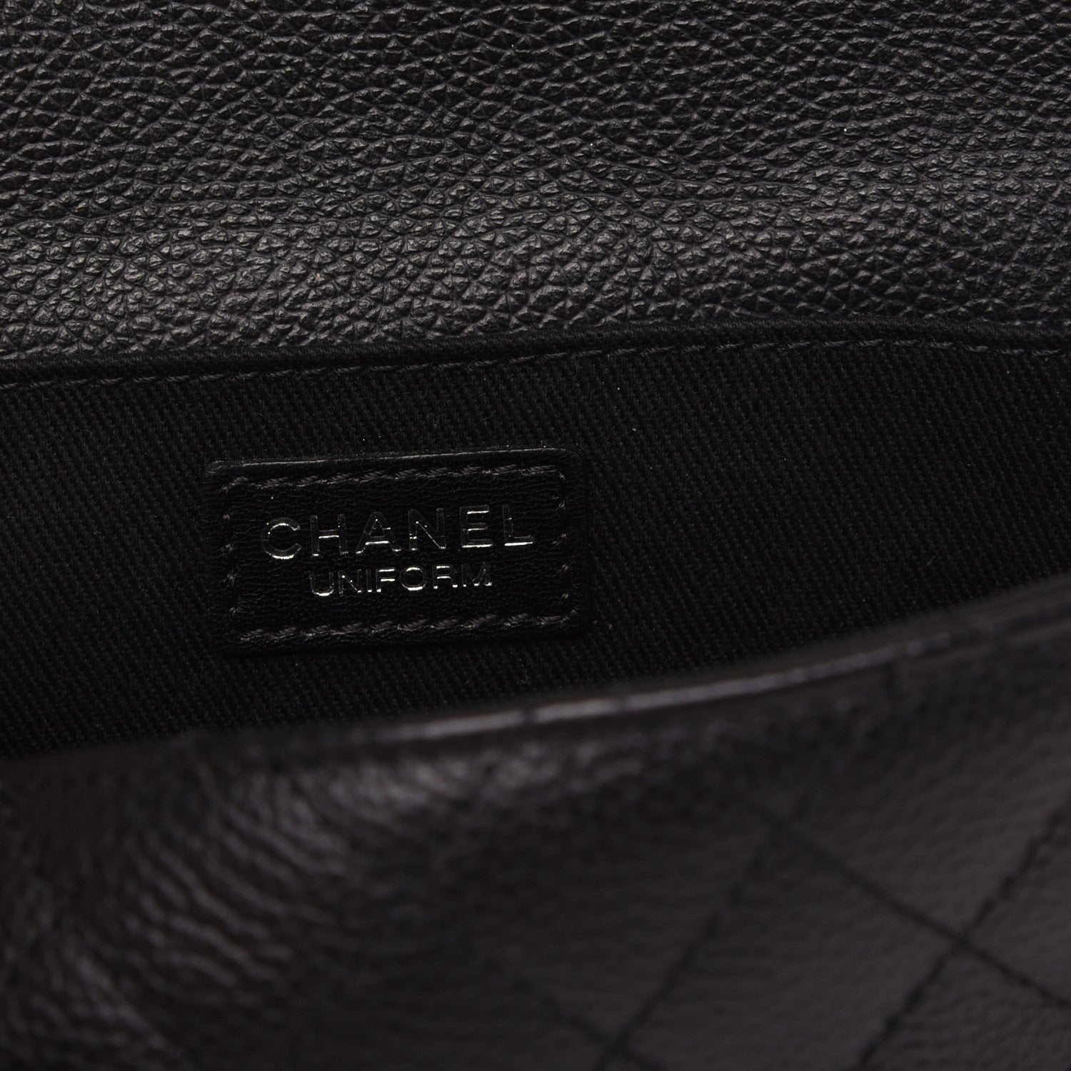 Chanel Grained Calfskin Quilted 2.55 Reissue Flap Belt Bag Clutch Black 8 of 14