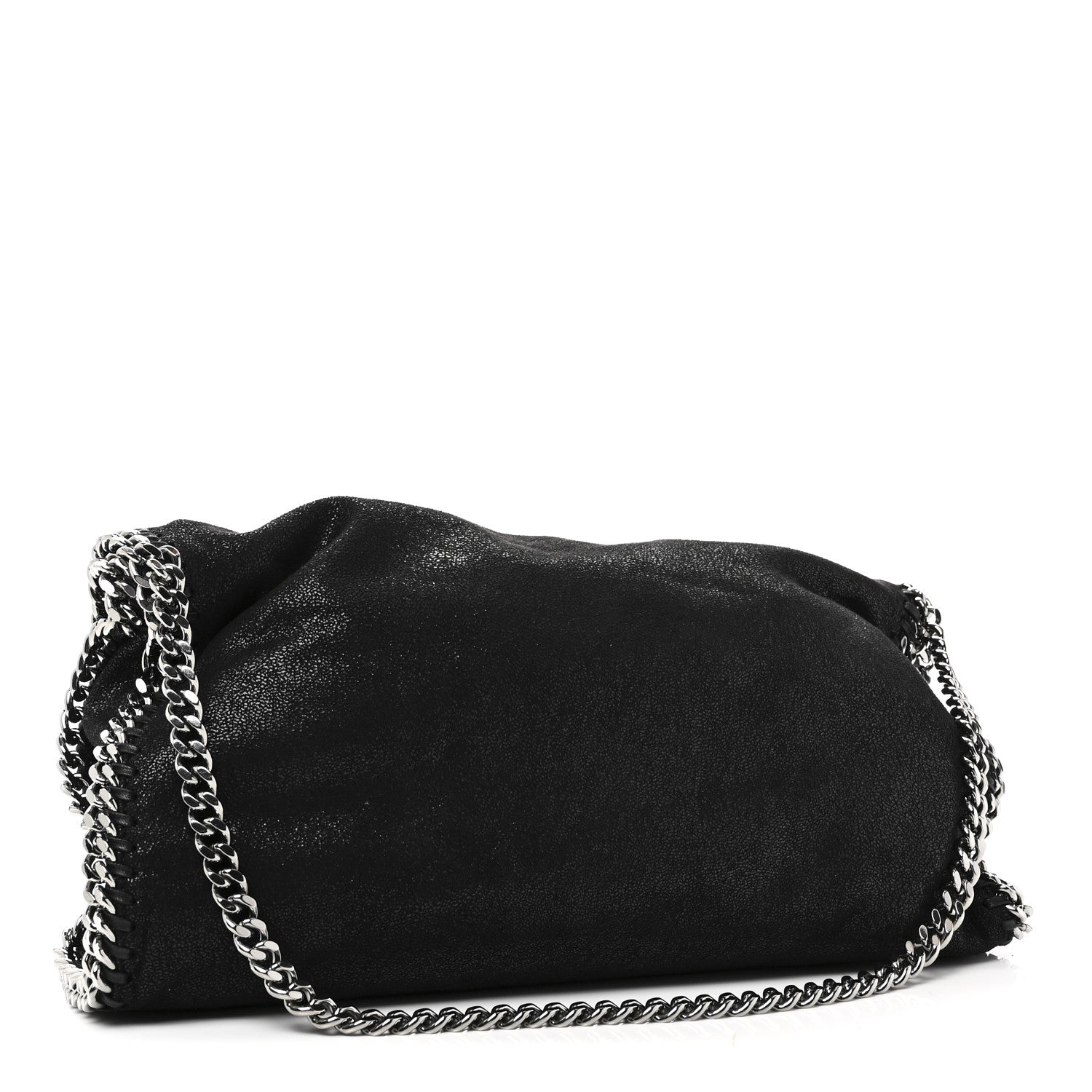 Stella McCartney Shaggy Deer Falabella Fold Over Tote Black 3 of 9
