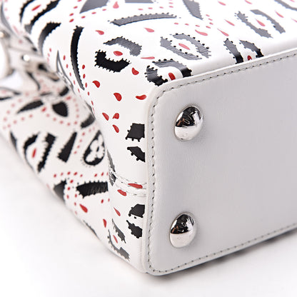 Louis Vuitton Taurillon Fleur Motif Capucines BB Black White 8 of 9
