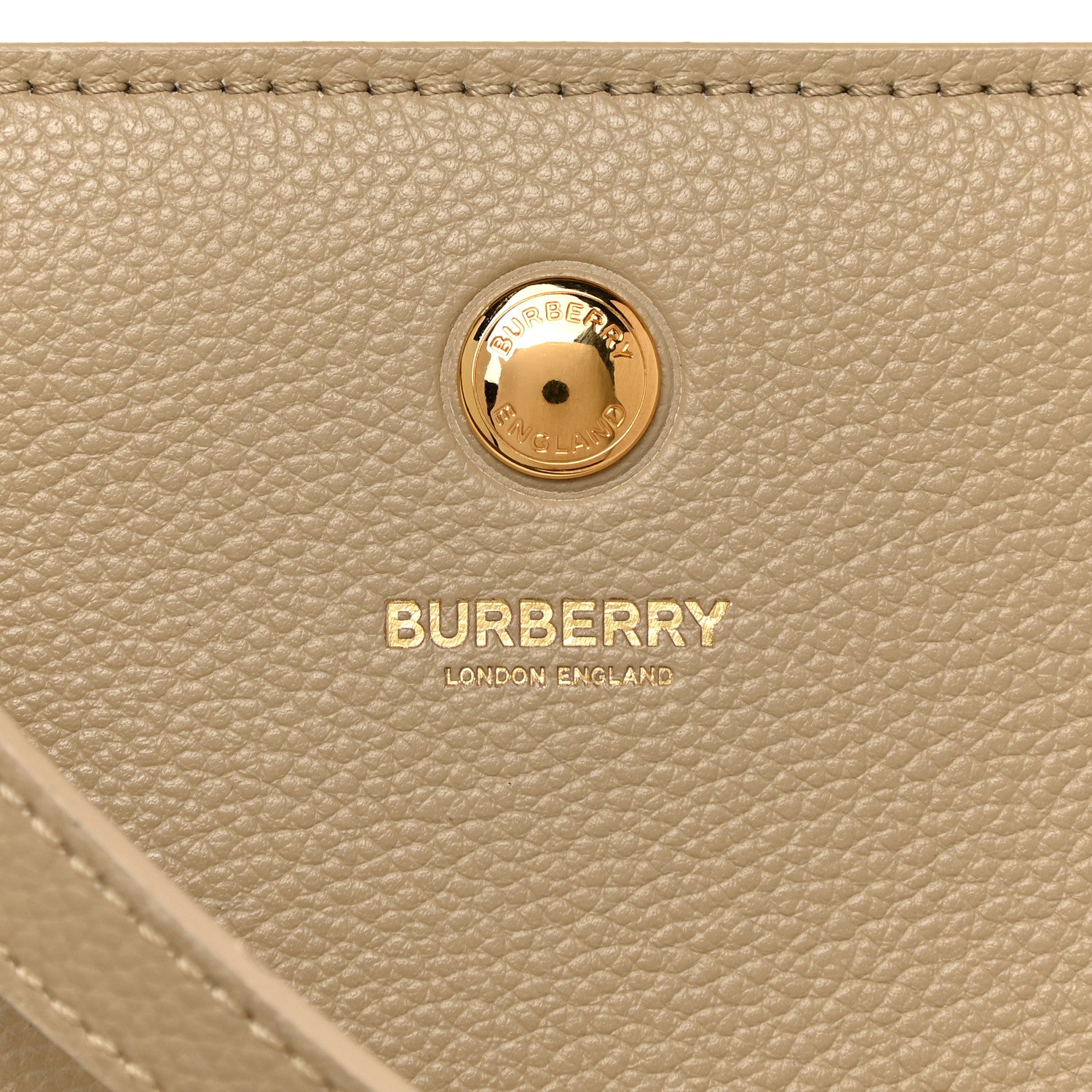 Burberry Grainy Calfskin Title Bag Light Beige 16 of 16