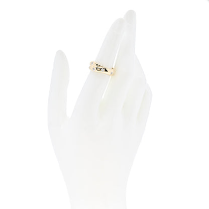 Tiffany 18K Yellow Gold Platinum Diamond Etoile Twist Band Ring 52 6 2 of 4