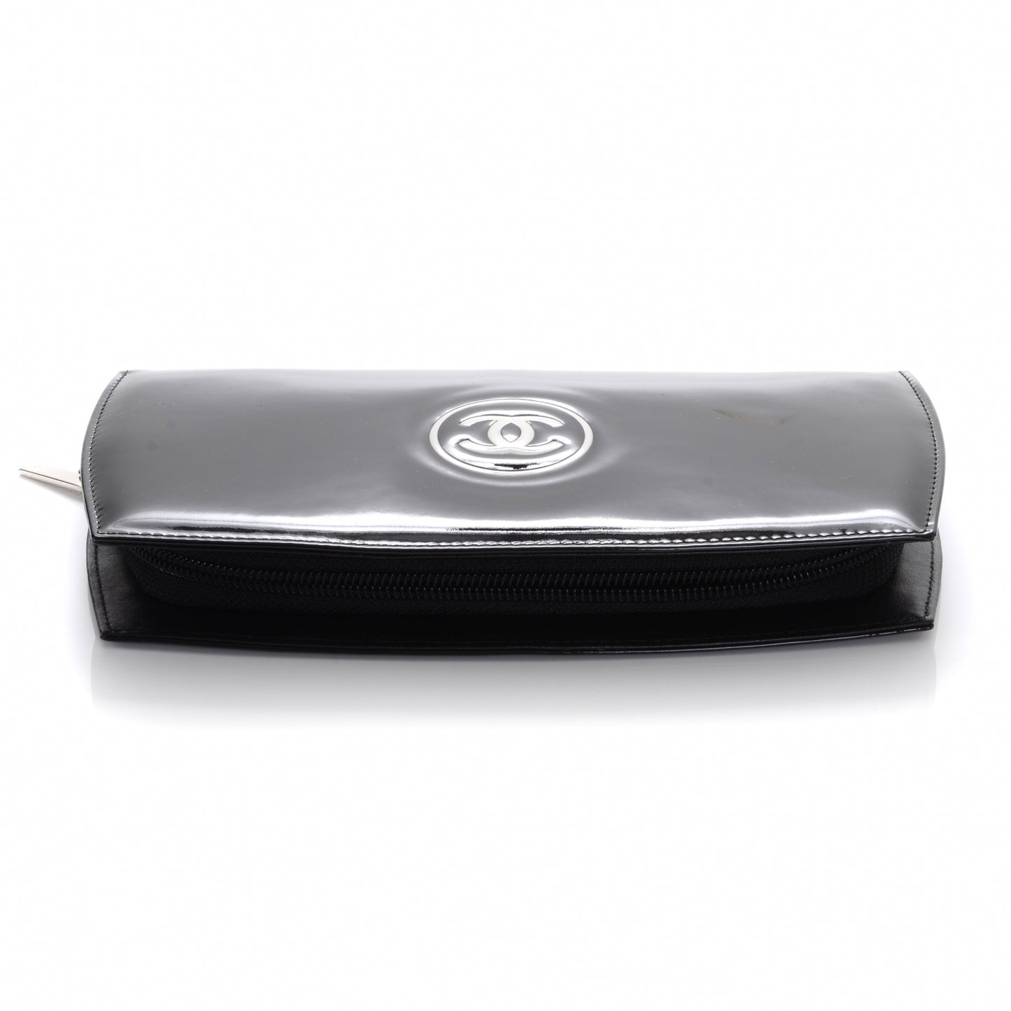 Patent CC Trousse Maquil Wallet Black