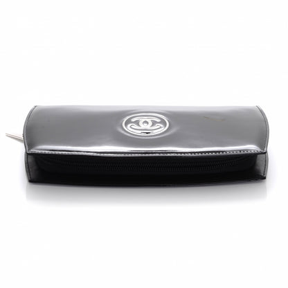 Chanel Patent CC Trousse Maquil Wallet Black 4 of 9