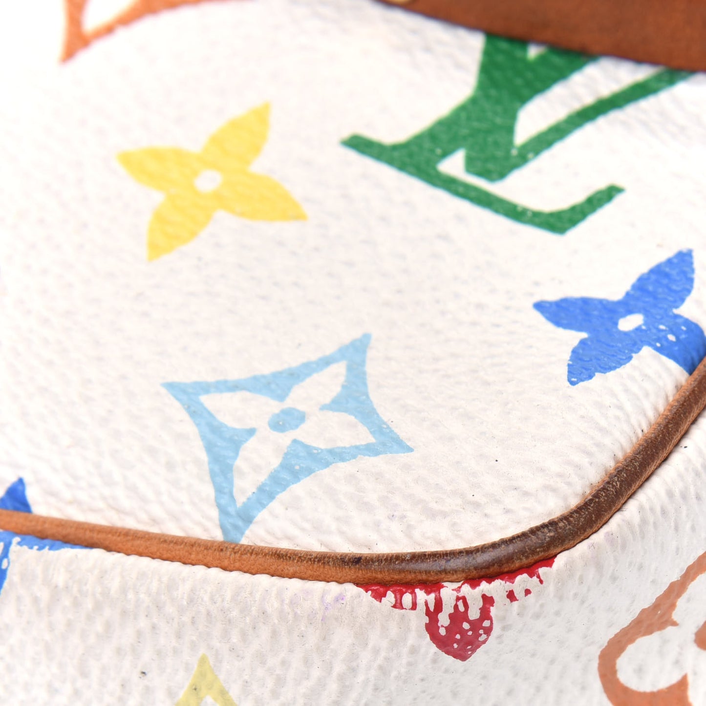 Monogram Multicolor Pochette Accessories White
