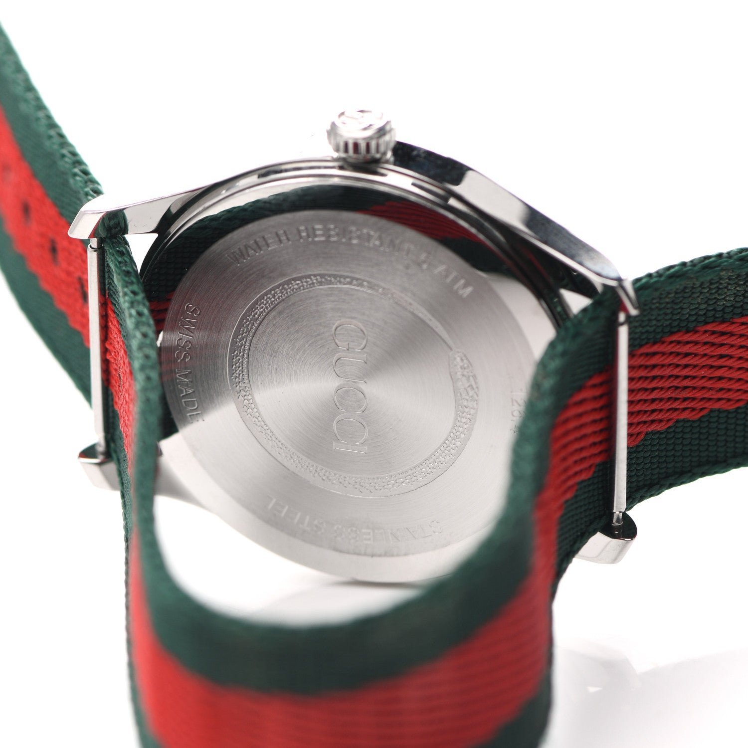 Gucci Stainless Steel Nylon 38mm Le Marche Des Merveilles Bee Quartz Watch Green 4 of 4