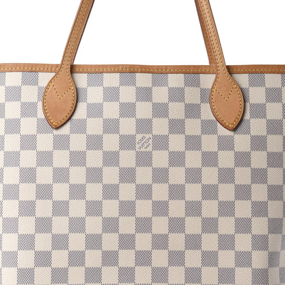 Louis Vuitton Damier Azur Neo Neverfull MM Rose Ballerine 12 of 12