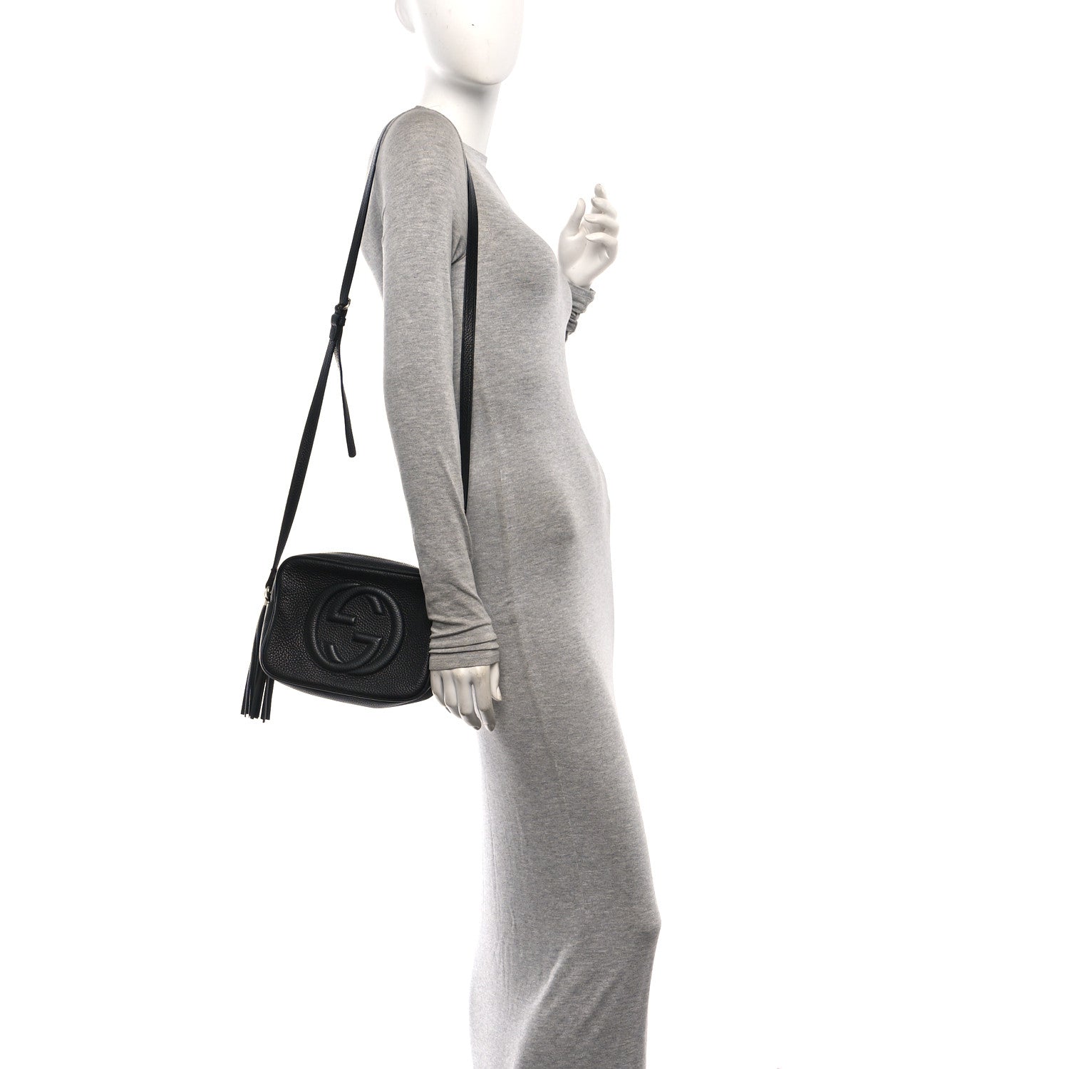 Gucci Pebbled Calfskin Small Soho Disco Bag Black 2 of 12