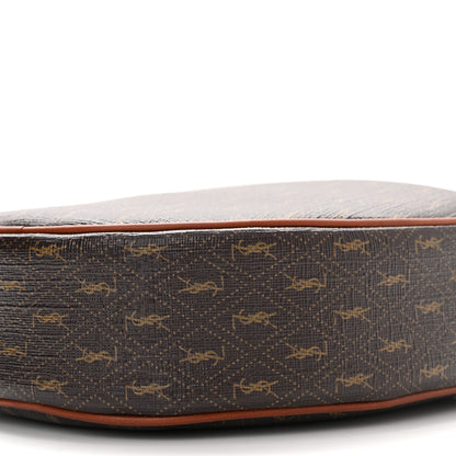 Saint Laurent Canvas Smooth Calfskin Le Monogramme Coeur Crossbody Chestnut 10 of 10