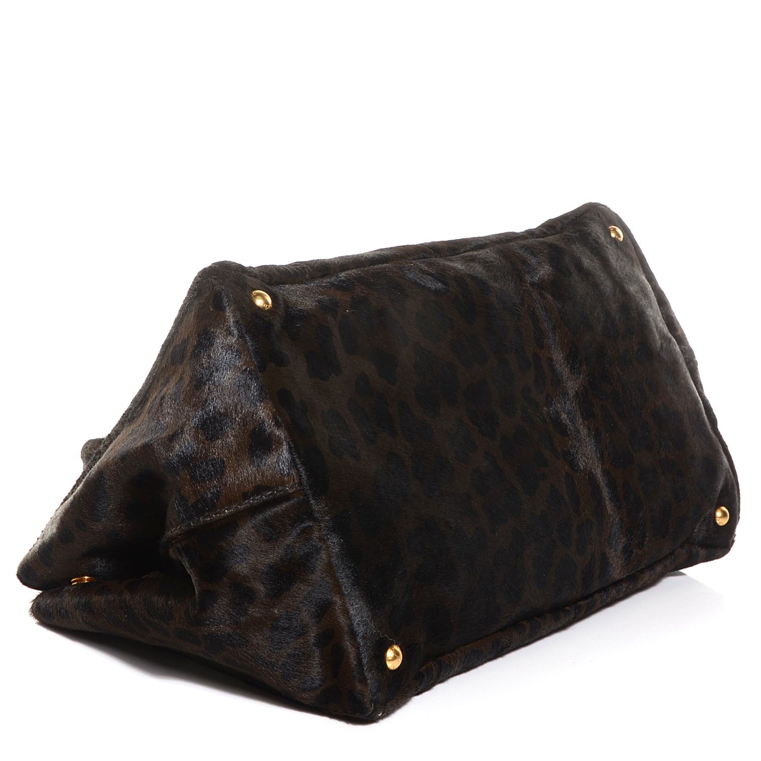Prada Calf Hair Leopard Print Shopping Tote 4 of 11