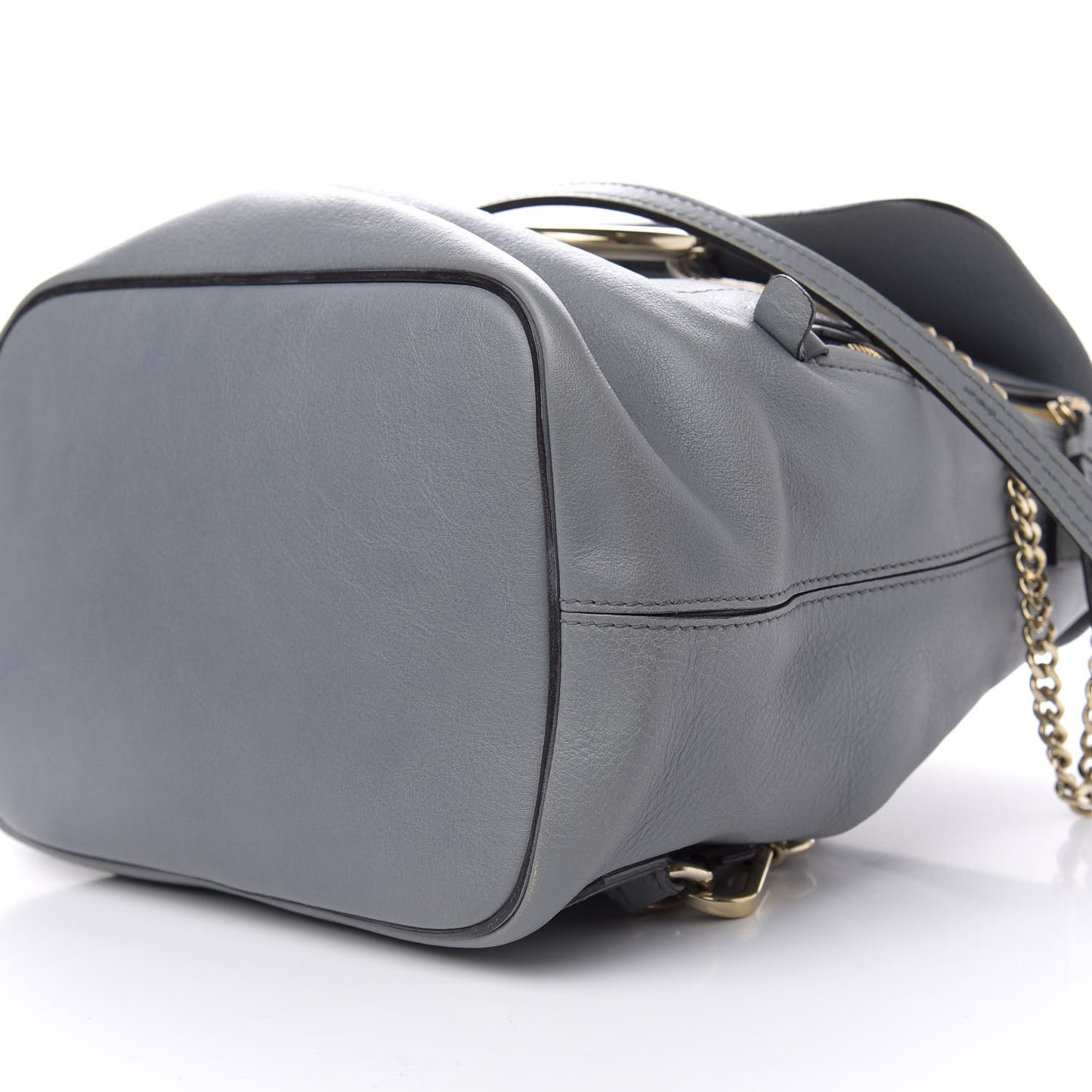 Suede Calfskin Medium Faye Backpack Cloudy Blue