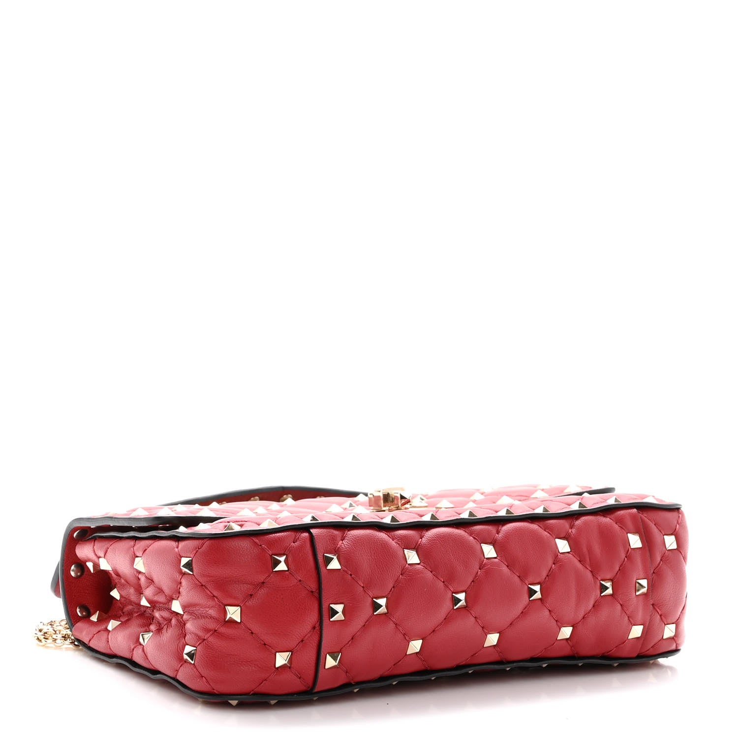 Valentino Garavani Nappa Small Rockstud Spike Shoulder Bag Rosso Valentino 4 of 9
