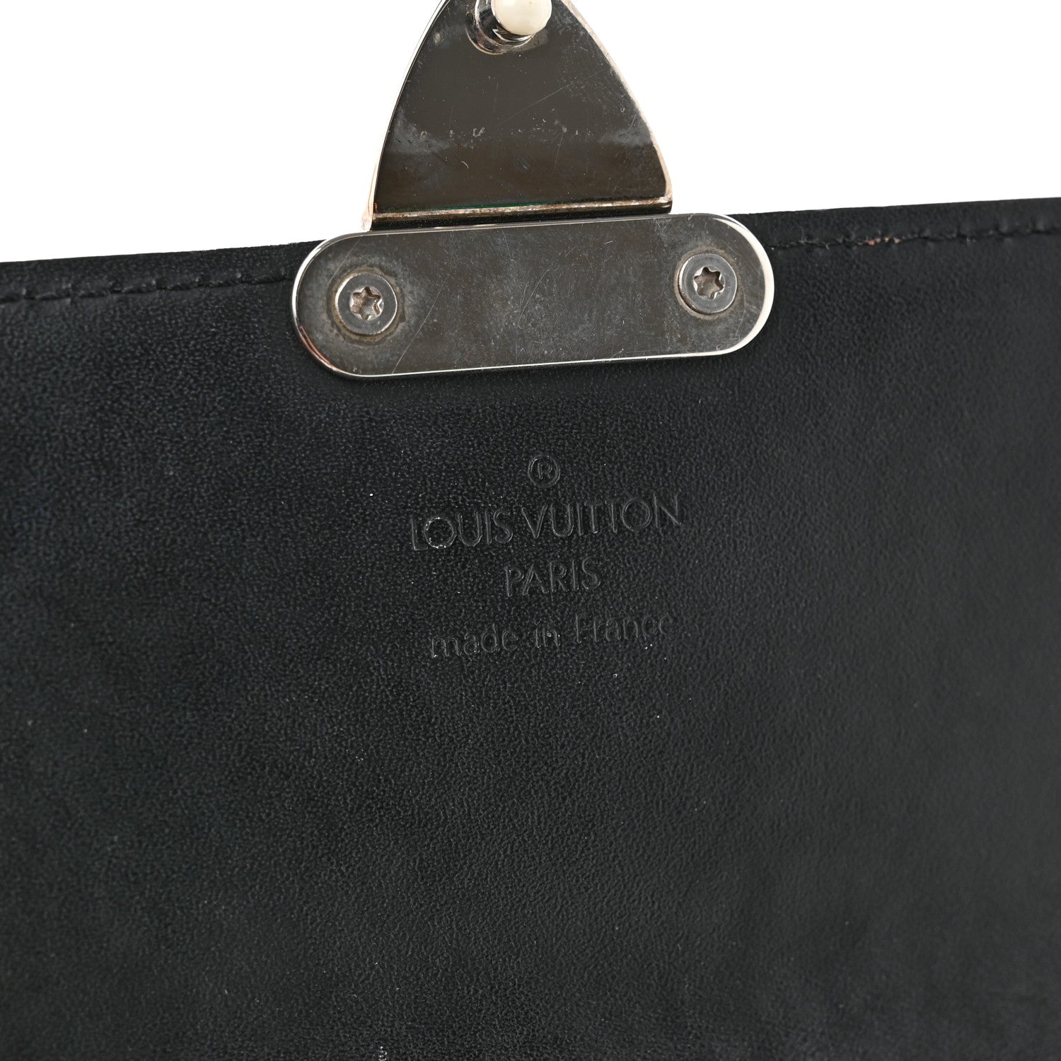 Louis Vuitton Vernis Glace Anouchka PM Wallet Black 6 of 6